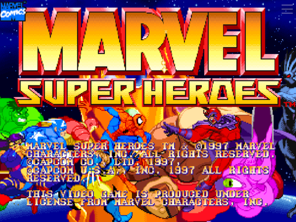 Marvel Super Heroes : Sega Saturn Play Online in your browser