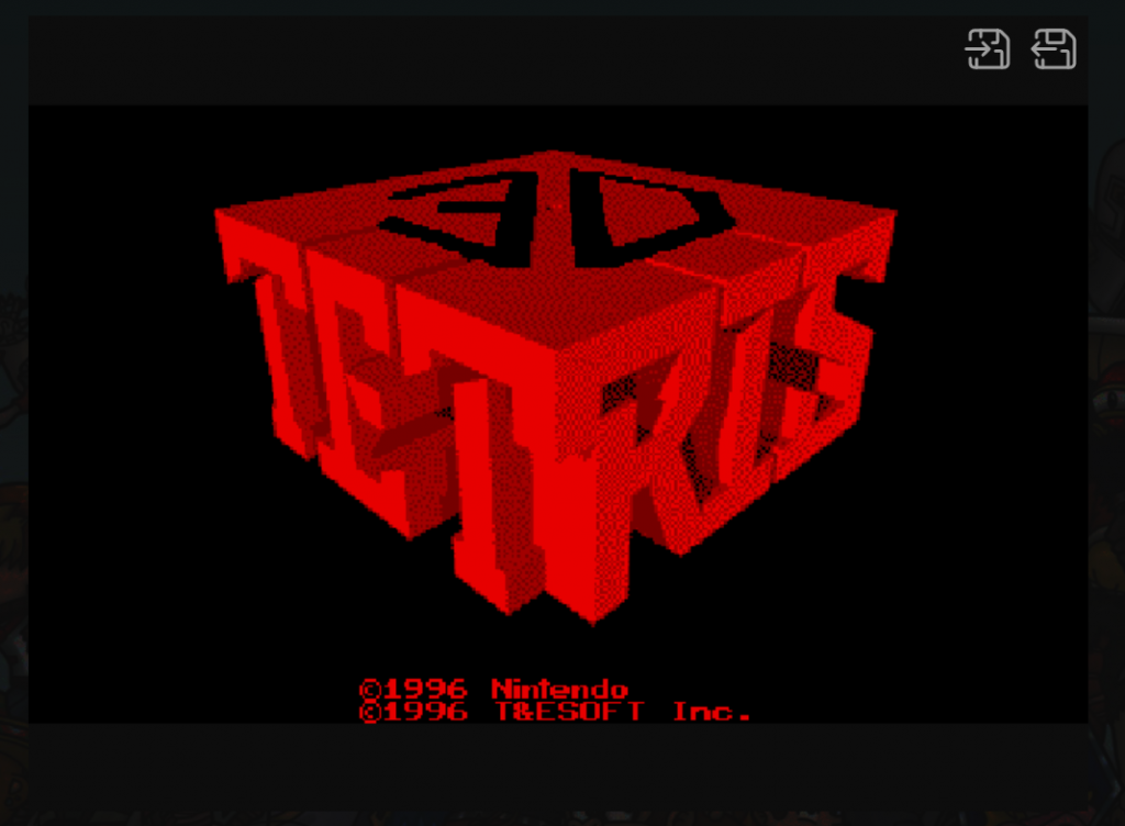 3-D Tetris (USA) : Nintendo Virtual-Boy Play Online in your browser