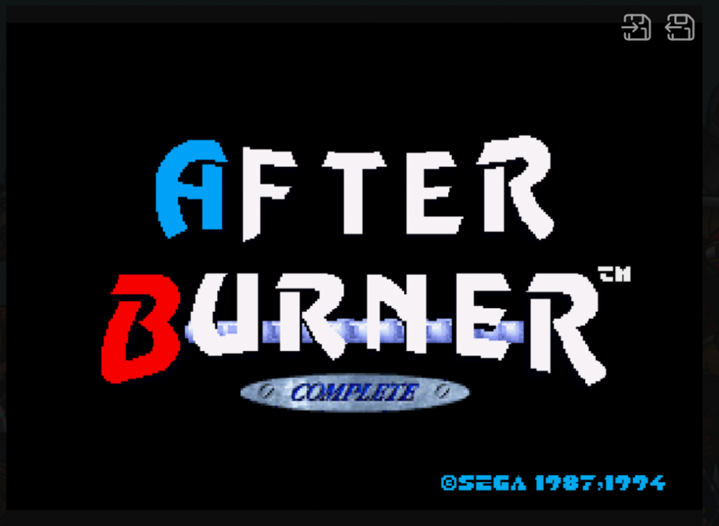 After Burner Complete : SEGA 32X Play Online in your browser