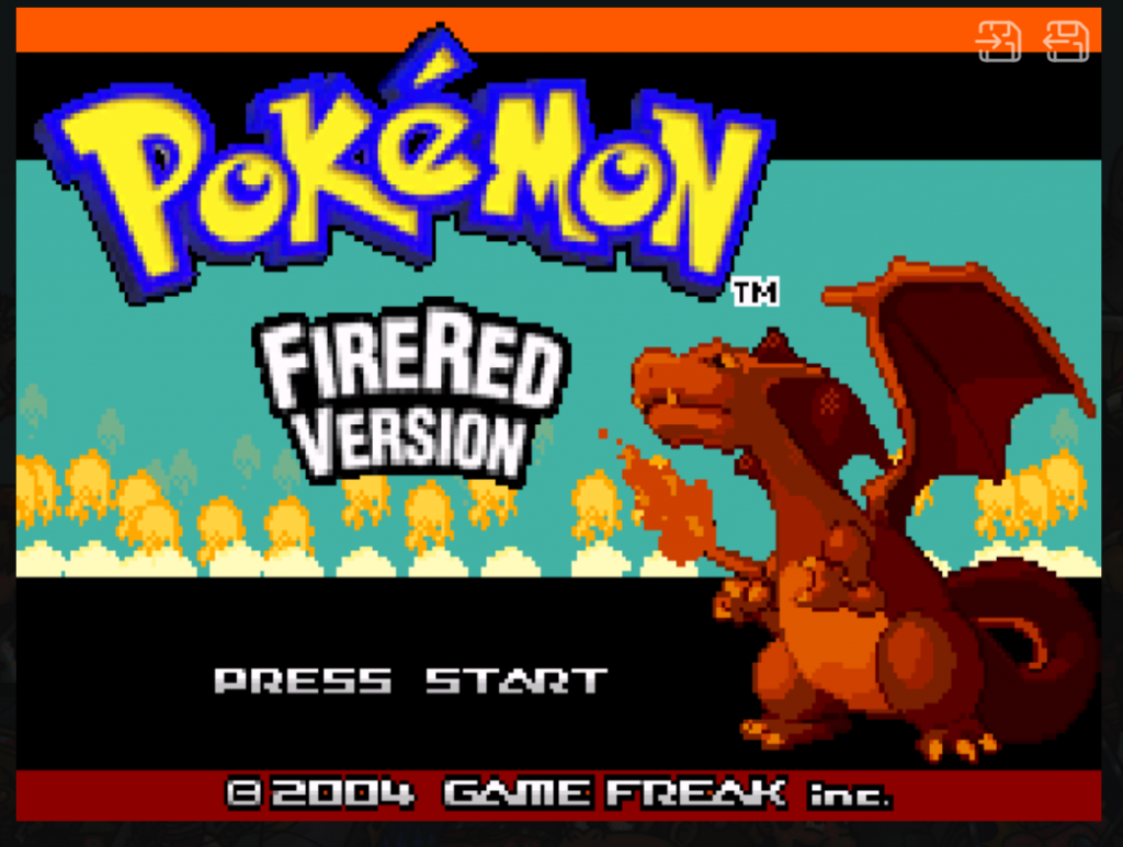 Pokemon – Fire Red Version (V1.1) : Gameboy Advanced Play Online in your browser