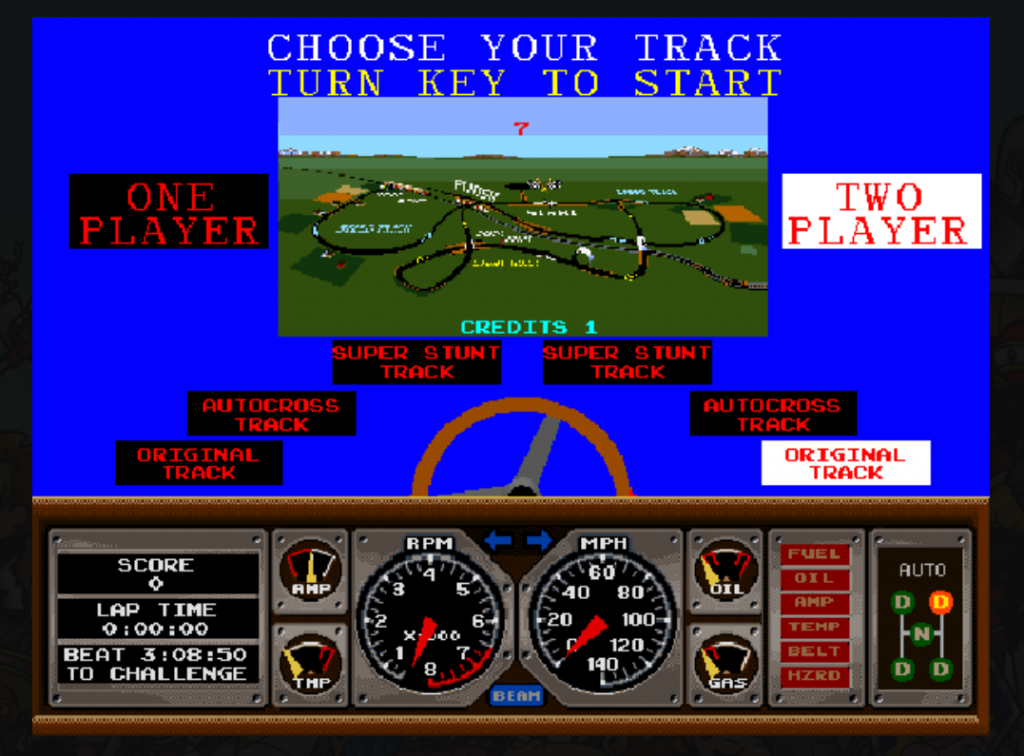 Race Drivin’ (cockpit, rev 5) : MAME-2003 Play Online in your browser