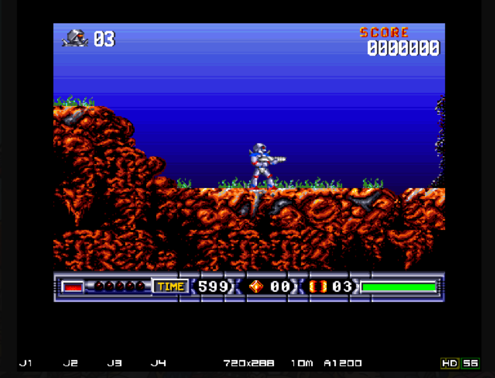 Turrican 2 v2.2 : Amiga Play Online in your browser