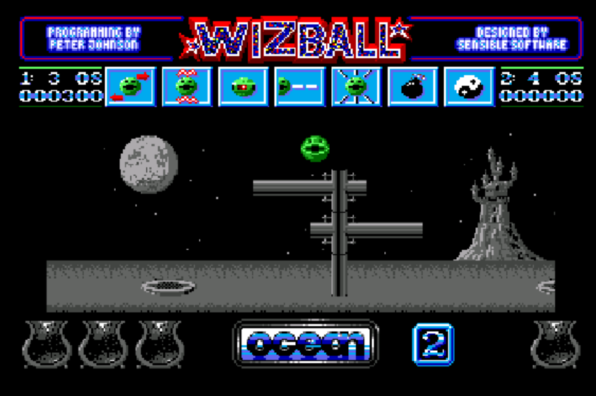 Wizball (Europe) : Amiga Play Online in your browser
