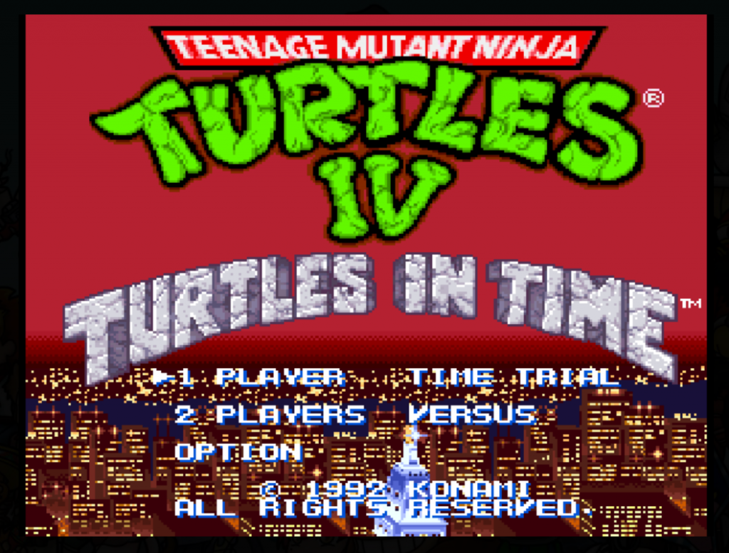 Teenage Mutant Ninja Turtles IV – Turtles in Time (USA) : SNES Play Online in your browser