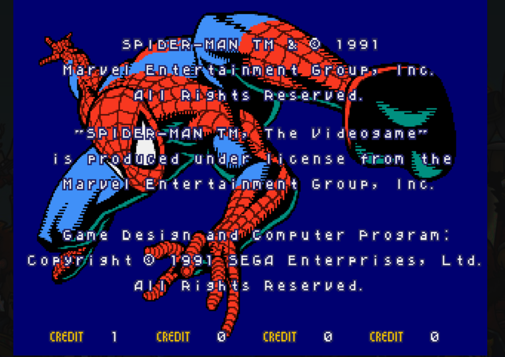 Spider-Man; The Video Game : MAME Play Online in your browser