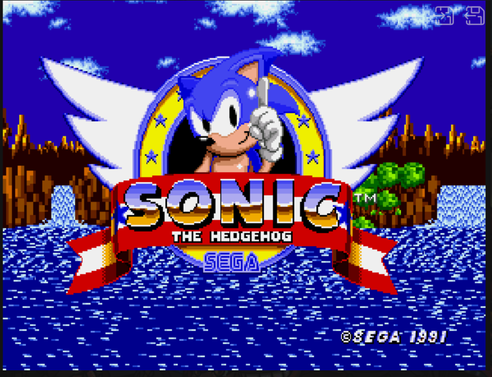 Sonic The Hedgehog (USA, Europe) : Sega MegaDrive (Genesis) Play Online in your browser