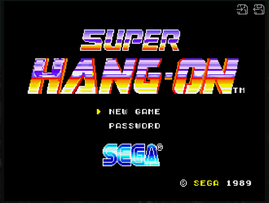 Super Hang-On : Sega MegaDrive (Genesis) Play Online in your browser