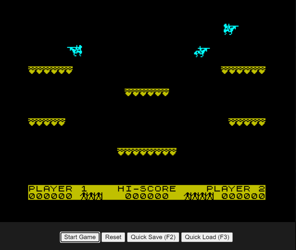 Winged Warlords : Spectrum ZX 48K Play Online in your browser