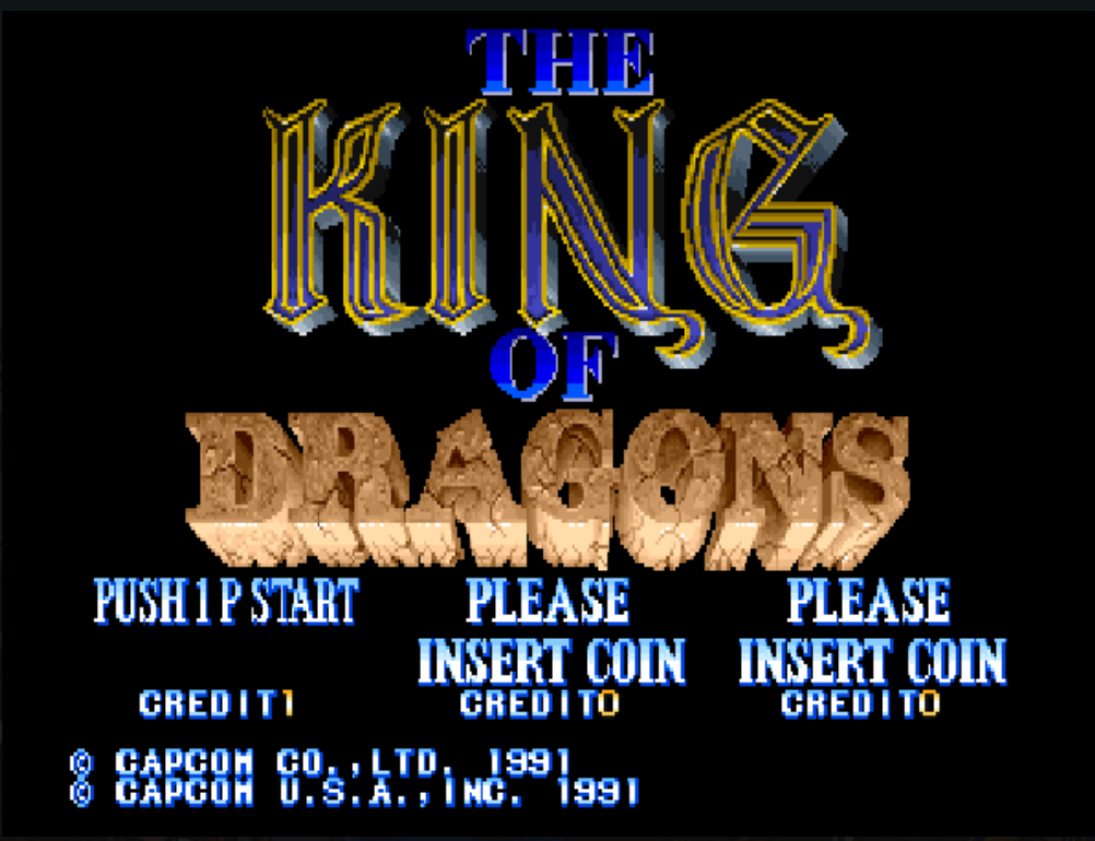 The King of Dragons (US 910710) : MAME-2003 Play Online in your browser