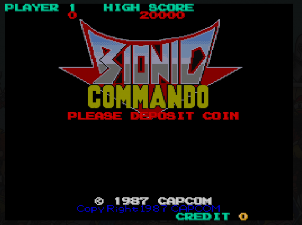 Bionic Commando (US set 2) : MAME-2003 Play Online in your browser
