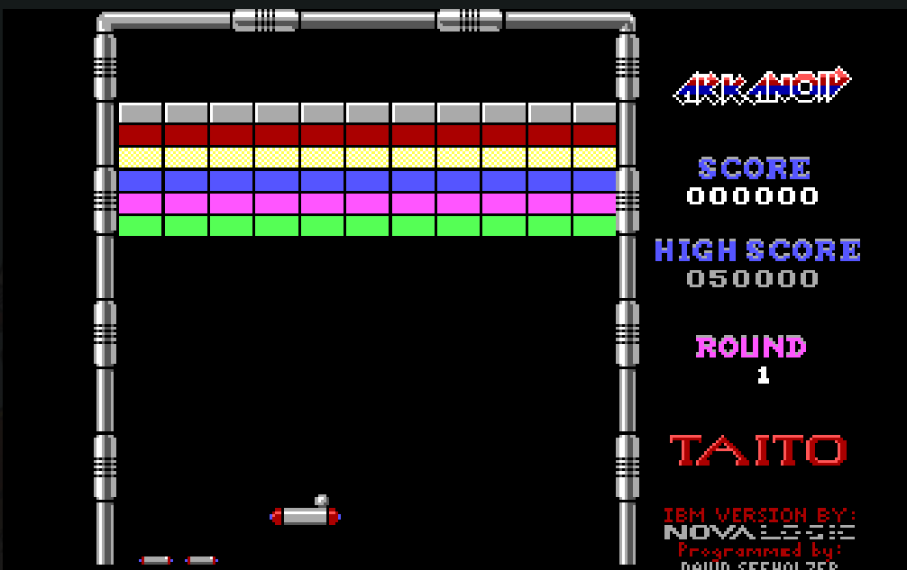 Arkanoid (1988) : DOS Game Play in Browser for FREE!