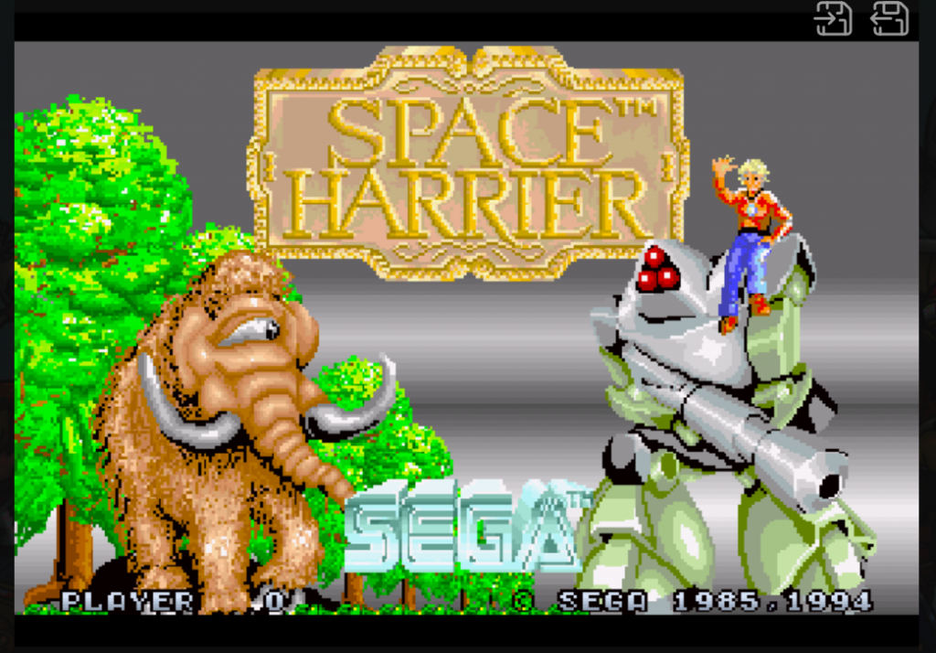 Space Harrier : SEGA 32X Play Online in your browser