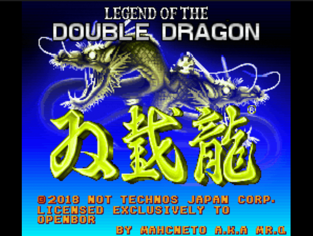 Legend of the Double Dragon (ver 1.5) : OpenBOR Play Online in your browser