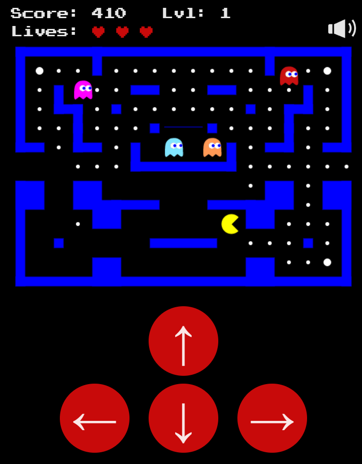 Pacman HTML5 : Play Online in your browser