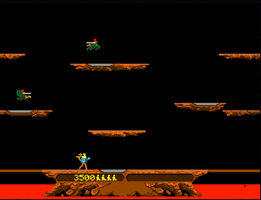 Joust (AKA Winged Warlords) : MAME-2003 Play Online in your browser