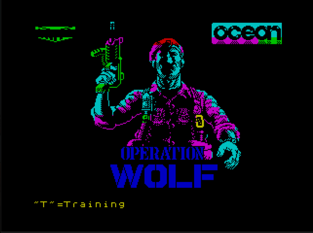 Operation Wolf (1988)(Ocean Software)[t] : Spectrum ZX 48K Play Online in your browser