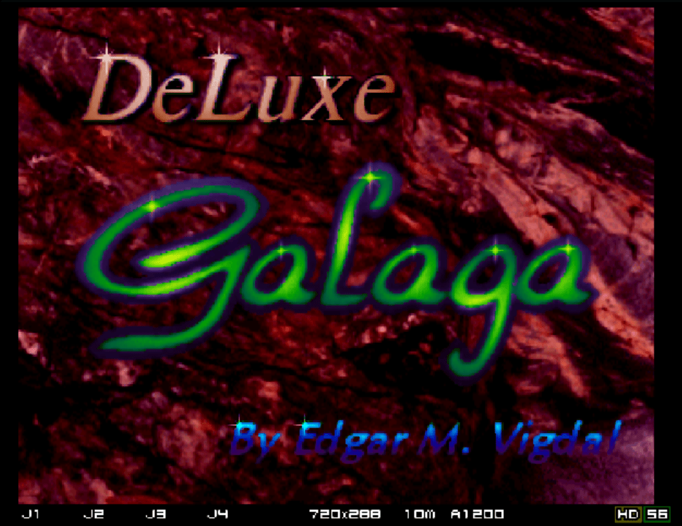 Deluxe Galaga v1.2 AGA : Amiga Play Online in your browser