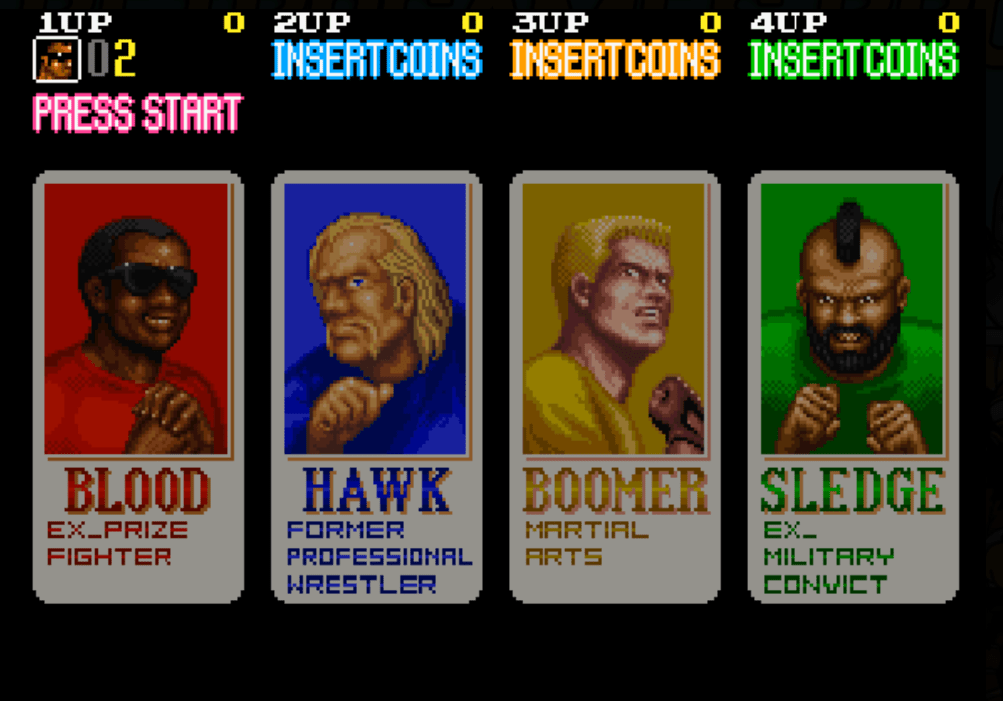 Vendetta (4 Player) : MAME-2003 Play Online in your browser