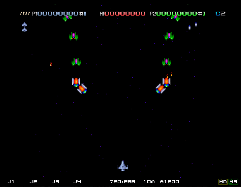 Deluxe Galaga AGA : Amiga Play Online in your browser