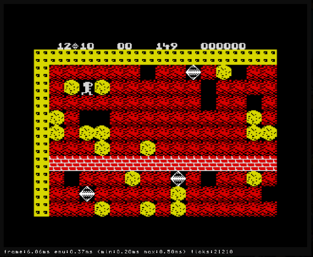Boulderdash : Spectrum ZX 48K Play Online in your browser