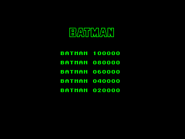 Batman – The Movie (1989) (Ocean Software) : Spectrum ZX 48K Play Online in your browser