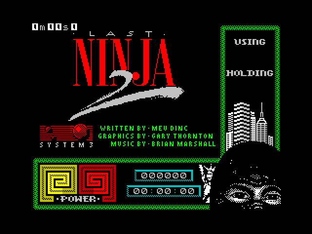 Last Ninja 2 : Spectrum ZX 48K Play Online in your browser