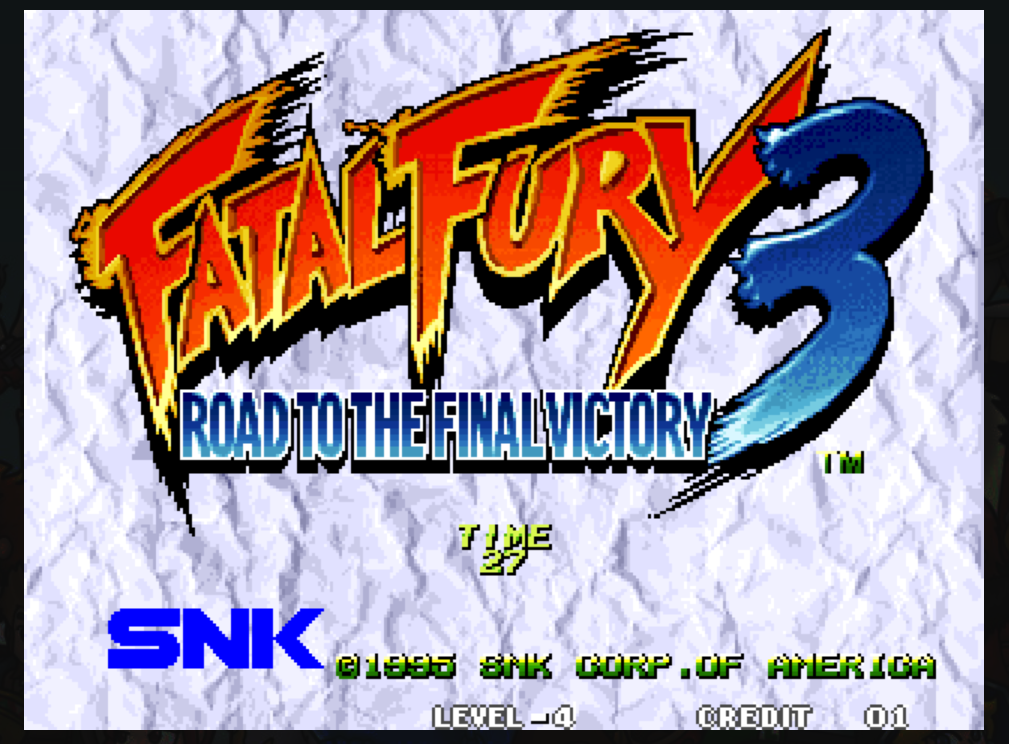 Fatal Fury 3 – The Road to Final Victory : NEO-GEO Play Online in your browser