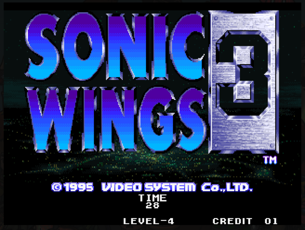 Sonic Wings 3 / Aero Fighters 3 : NEO-GEO Play Online in your browser