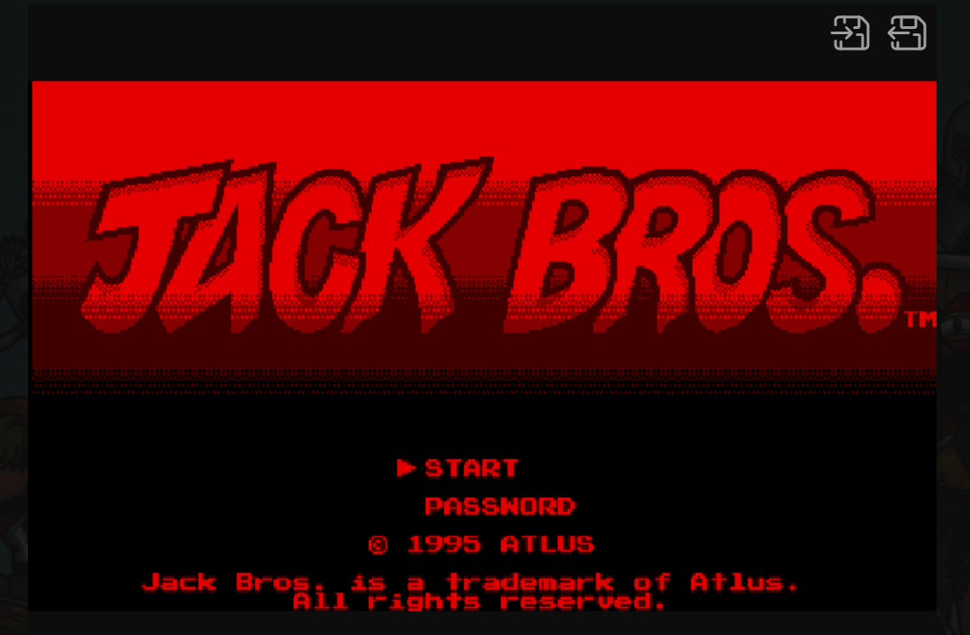 Jack Bros. (USA) : Nintendo Virtual-Boy Play Online in your browser