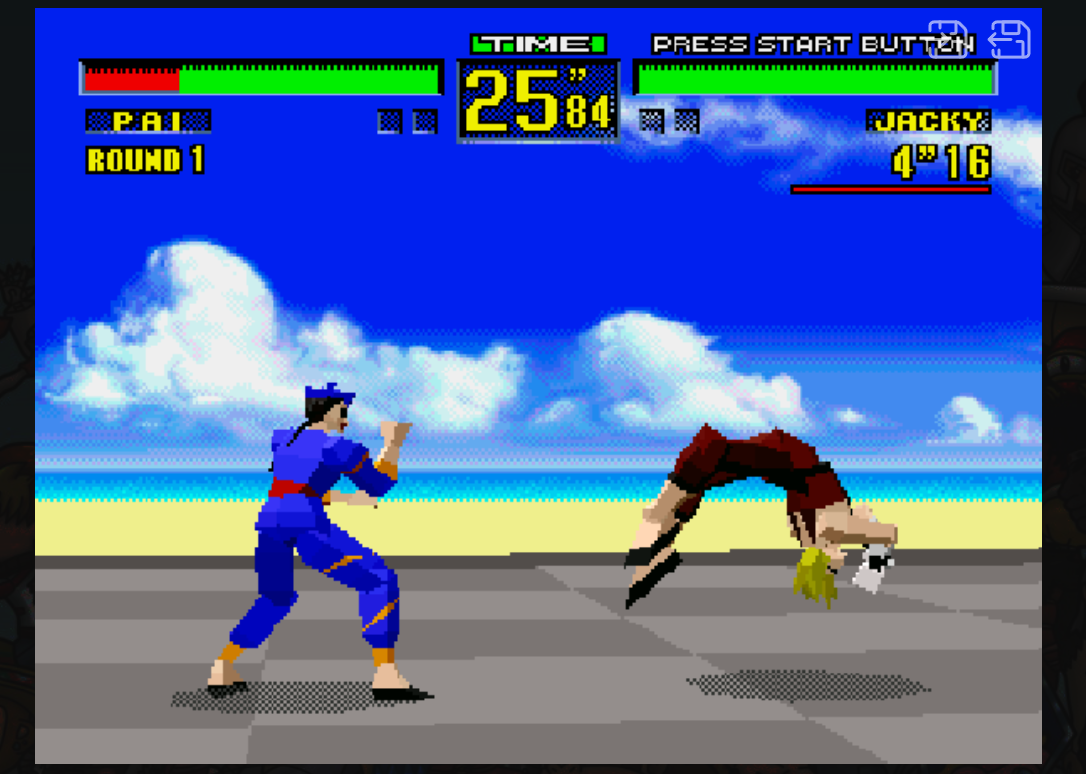 Virtua Fighter : SEGA 32X Play Online in your browser