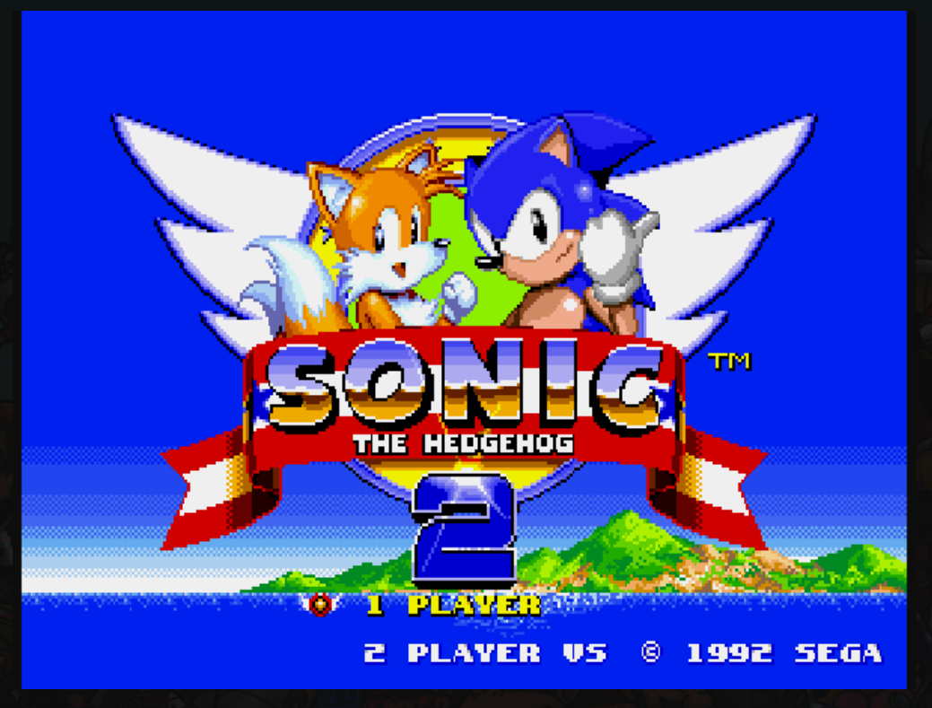 Sonic the Hedgehog 2 : Sega MegaDrive (Genesis) Play Online in your browser