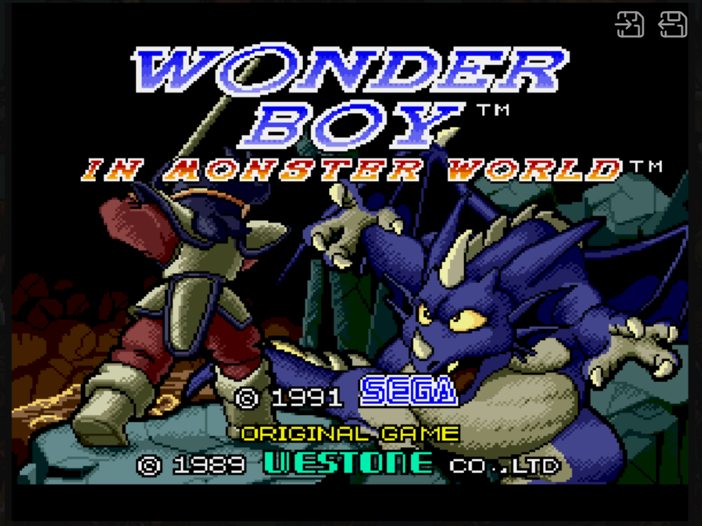 Wonder Boy In Monster World : Sega MegaDrive (Genesis) Play Online in your browser