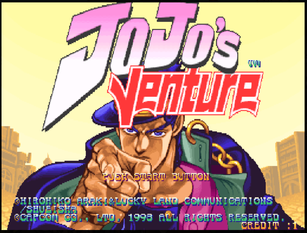 JoJo’s Venture (Asia 990128, NO CD) : CAPCOM GS3 Play Online in your browser