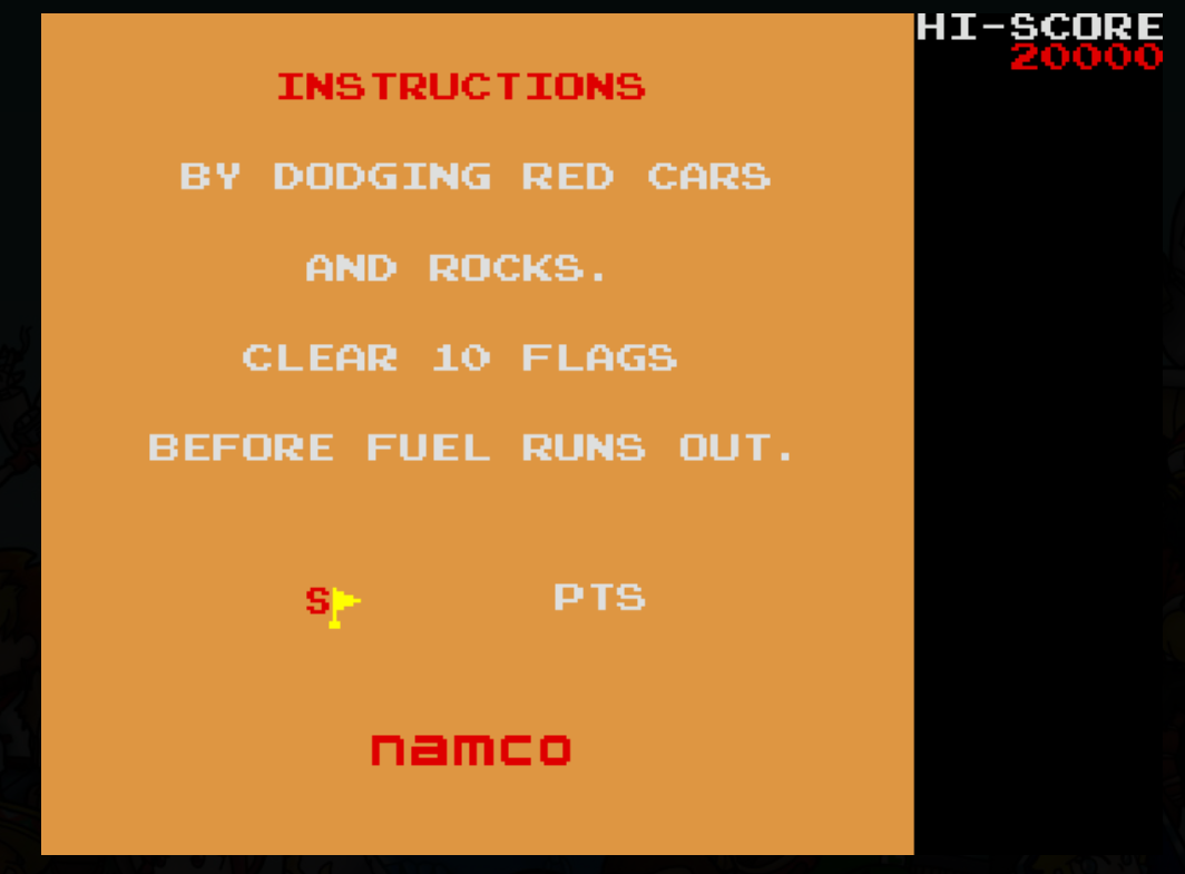 Rally X : MAME-2003 Play Online in your browser